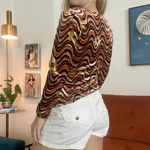 Vintage Velour Groovy Top - Picture 3 of 4